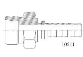 10511公制外螺纹24°内锥重系列