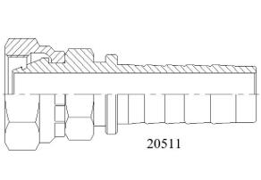 20511公制内螺纹24°锥O重系列