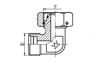 2C9外螺纹内螺纹90°弯